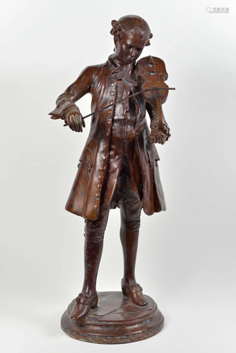 Bronze sculpture, young Mozart