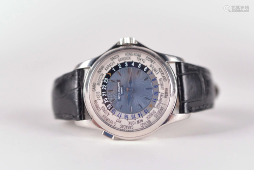 Patek Philippe - Calatrava World Time platinum watch