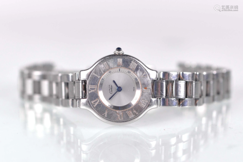 Must de Cartier - Ladies stainless steel watch model 21