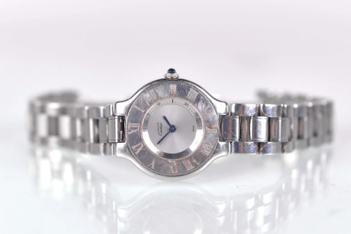 Must de Cartier - Ladies stainless steel watch model 21