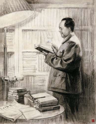 1939～2014 张桂铭 伟人像 镜片 纸本
