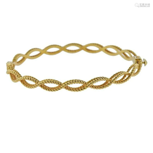 Roberto Coin Barocco Gold Braided Bangle Bracelet