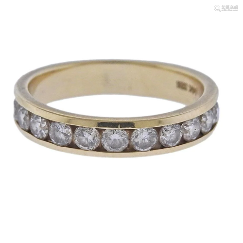 14k Gold Diamond Wedding Band Ring