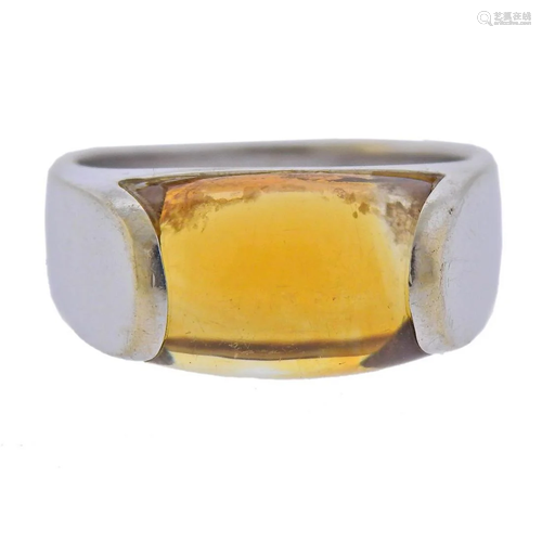 Bvlgari Bulgari 18k Gold Citrine Ring