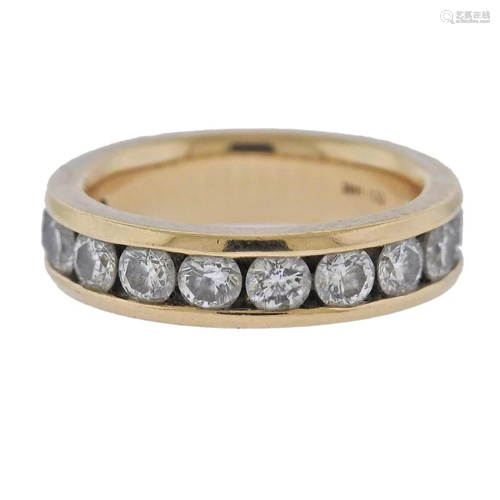 14k Gold 1.80ctw Diamond Wedding Band Ring