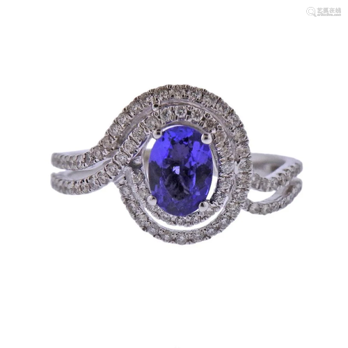 Kallati Gold Diamond Tanzanite Ring