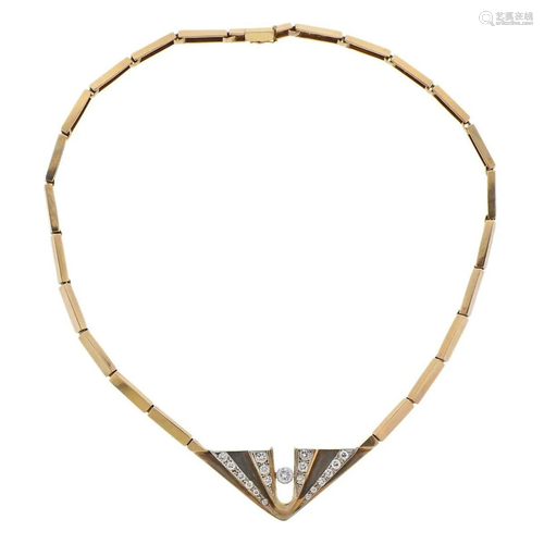 14k Gold Diamond Necklace