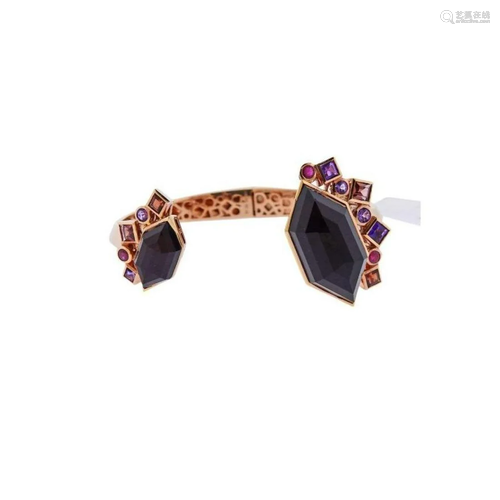 Stephen Webster Struck Rose Gold Amethyst Garnet Ruby