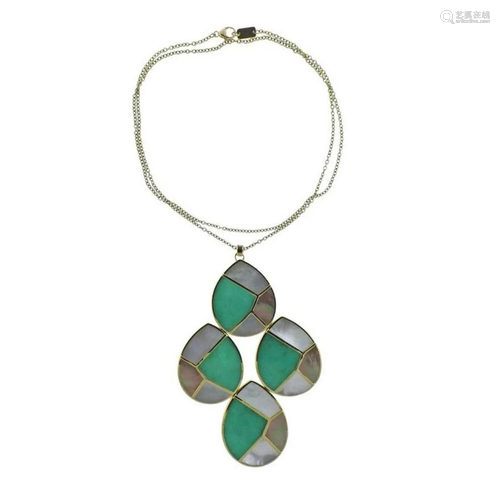 Ippolita Mosaic Mother of Pearl Chrysoprase 18K Gold