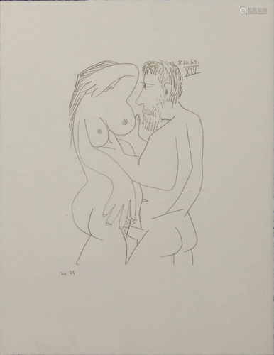 Pablo Picasso (After) - Untitled (8.10.64 XIV)