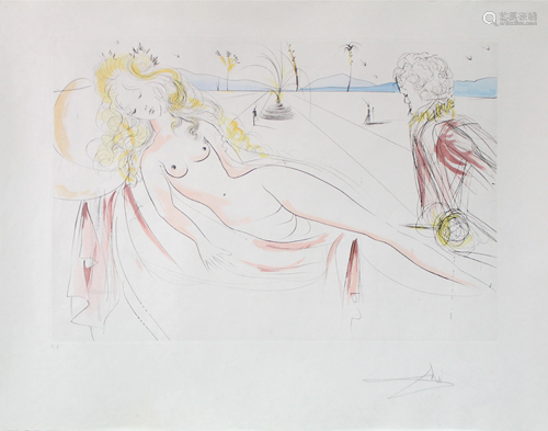 Salvador Dali - Venus et le Joueur d'Orgue