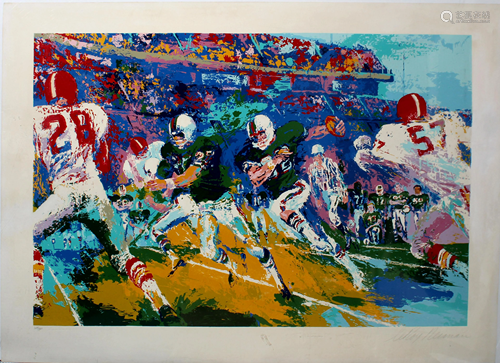 LeRoy Neiman - Running Back (O.J. Simpson)