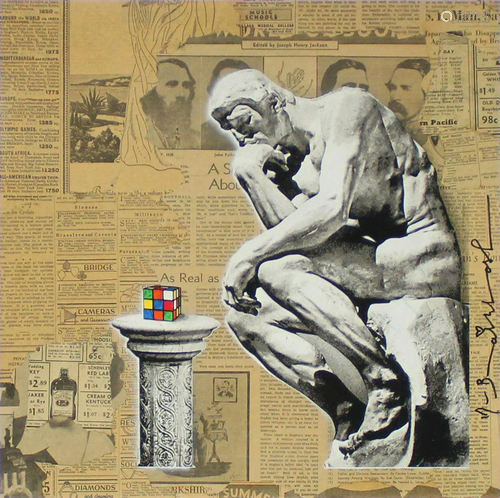 Mr. Brainwash - Rubik's Thinker