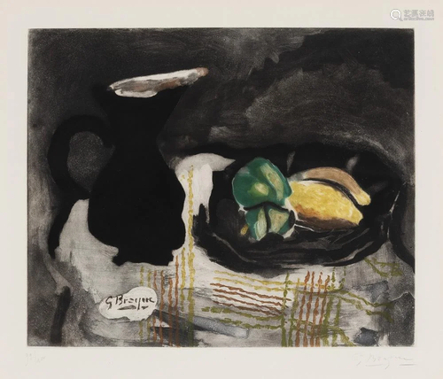 Georges Braque (After) - Pichet Noir et Citrons