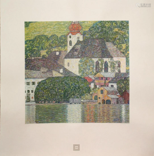 Gustav Klimt (After) - Kirche am Woldgangsee