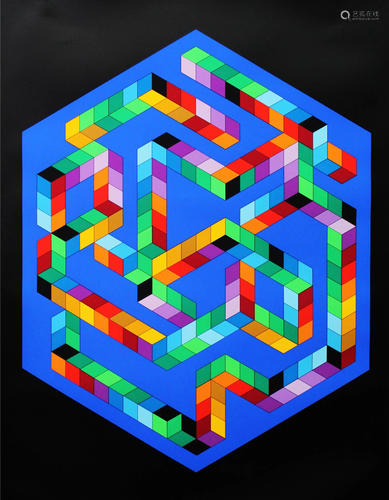 Victor Vasarely - Babel III