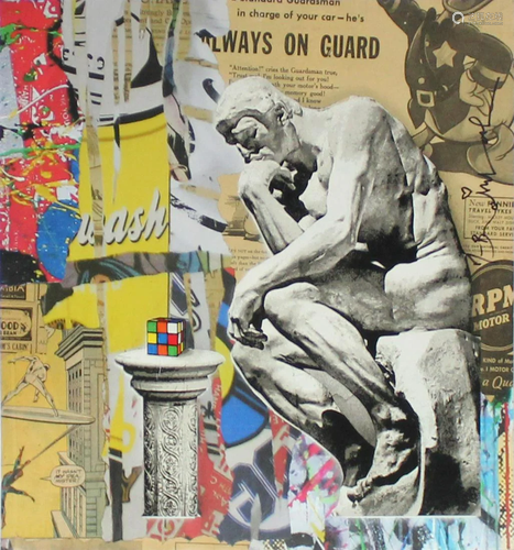 Mr. Brainwash - Rubik's Thinker