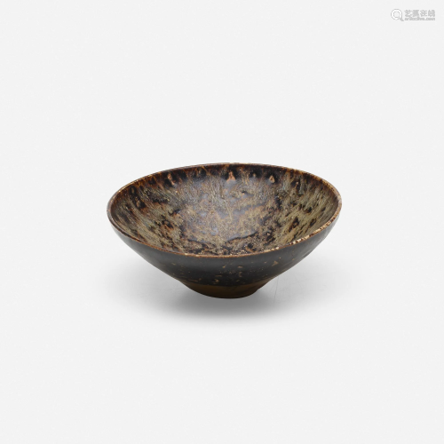 Chinese, Jizhou Black and Russet-splashed tea bowl