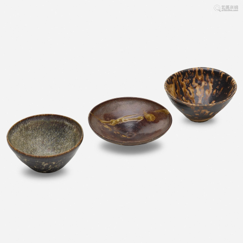 Chinese, Jizhou tea bowls, set of two