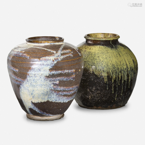 Chinese, Black-glazed Phosphatic jar