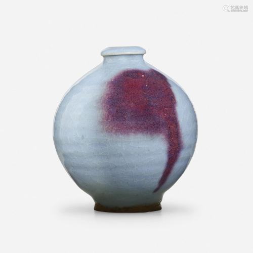 Chinese, Jun Purple-splashed globular vase