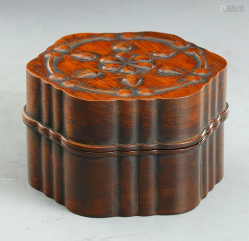 HUANGHUALI WOOD BOX WITH COVER