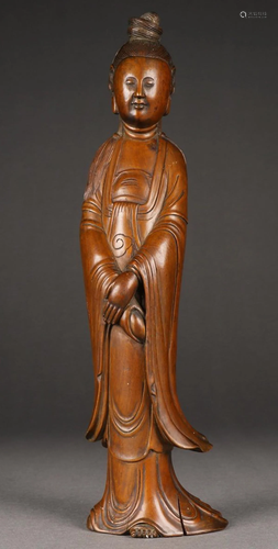 HUANGYANG WOOD FIGURE STATUE