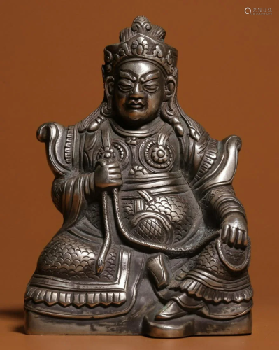 SILVER VIRUPAKSA BUDDHA SEATED STATUE