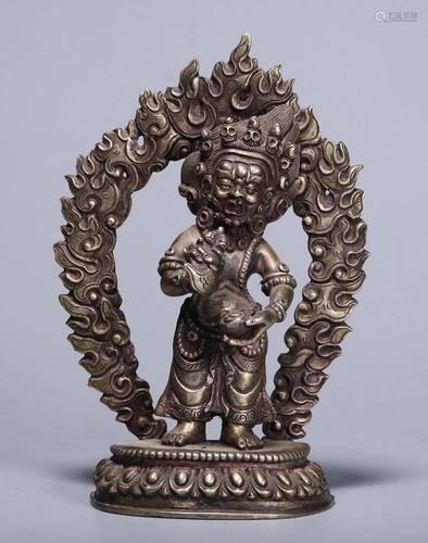 SILVER MAHAKALA STATUE