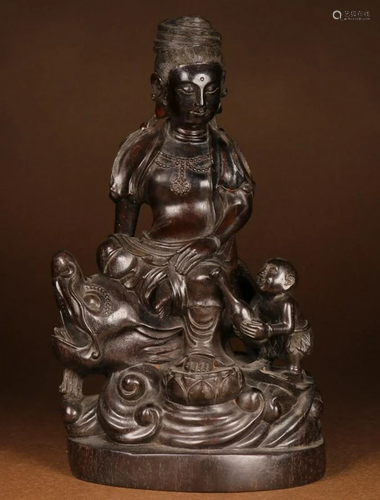 XIAOYE ZITAN GUANYIN BUDDHA STATUE