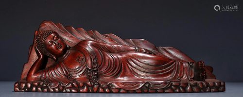 CHENXIANG WOOD RECLINED BUDDHA STATUE