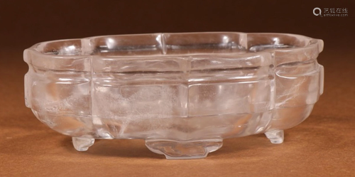 CRYSTAL CARVED BRUSH WASHER