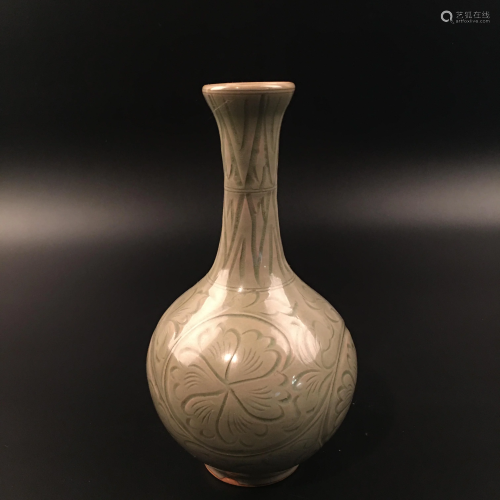 Chinese Yaozhou Kiln Flower Vase