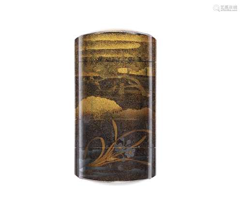 A gold-lacquer four-case inro By Sekigawa Katsunobu, early 1...