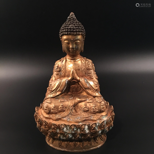 Chinese Gilt Bronze BUddha