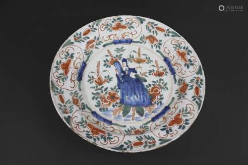 18THC ENGLISH DELFT CHARGER probably Bristol and circa 1720-...