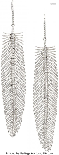 Diamond, White Gold Earrings Stones