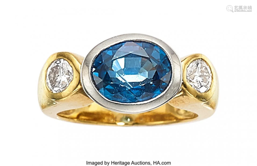 Sapphire, Diamond, Platinum, Gold Ring Stones