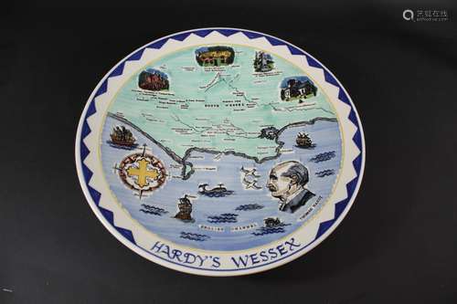 POOLE POTTERY CHARGER - THOMAS HARDY a limited edition charg...