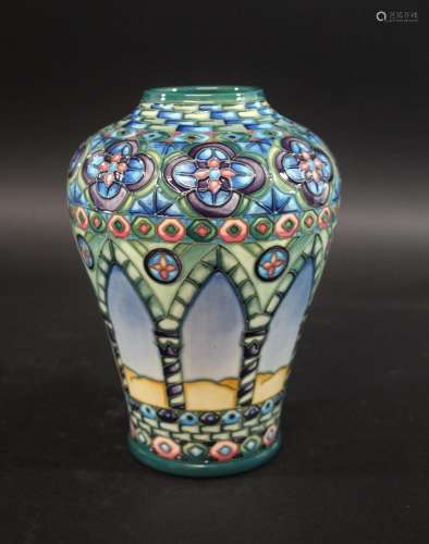 MOORCROFT LIMITED EDITION VASE - MEKNES a modern vase in the...