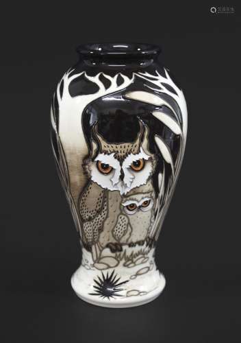 MOORCROFT TRIAL VASE - FATHER & SON a trial vase dated 21,12...