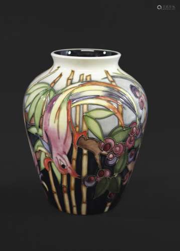 MOORCROFT TRIAL VASE in the Fruit Thief design, designed by ...