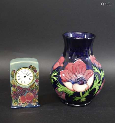 MOORCROFT VASE a large modern vase in the Anemone design, pa...