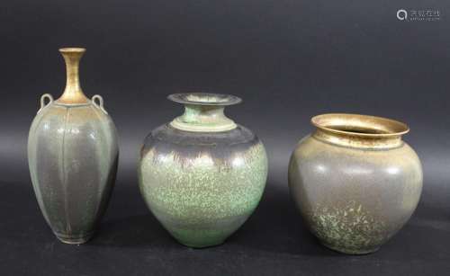 BRIDGET DRAKEFORD (BORN 1946) a porcelain globular vase with...