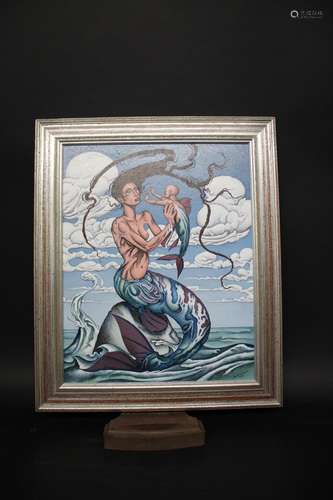 DAVID BROOKE - 'MERMAID'S CHILD' signed and dated 1999, an a...