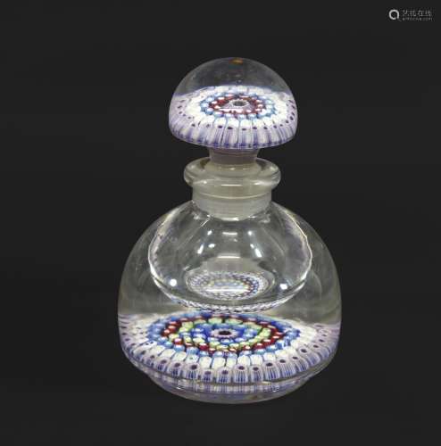 MILLEFIORI SCENT BOTTLE & STOPPER probably made by Walsh Wal...