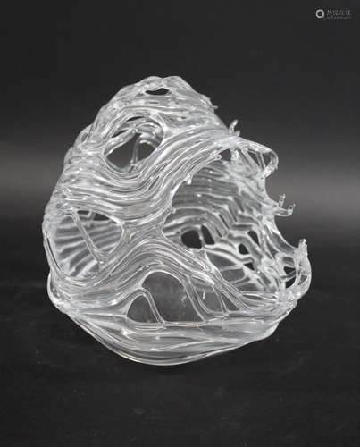 PETER LAYTON - GLASS BOWL a glass bowl from the Sail Forms s...