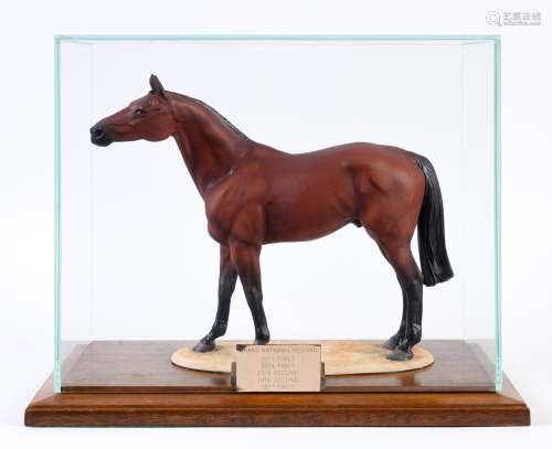 RED RUM - LARGE LIMITED EDITION CHINA HORSE possibly by Alba...
