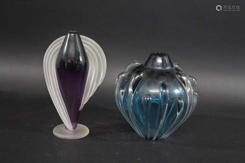 VITRIX GLASS - NEW YORK including a purple and clear glass f...