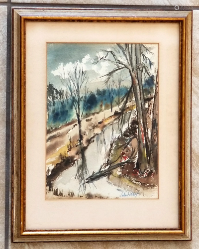 John Whorf 1903-1959 Watercolor/Paper